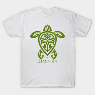 Green Tribal Turtle / Luana Kai Maui T-Shirt